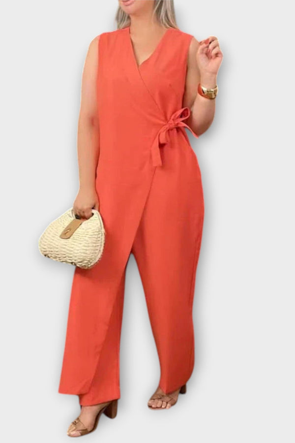 Lilianna - Elegant Jumpsuit con Corte Cruzado